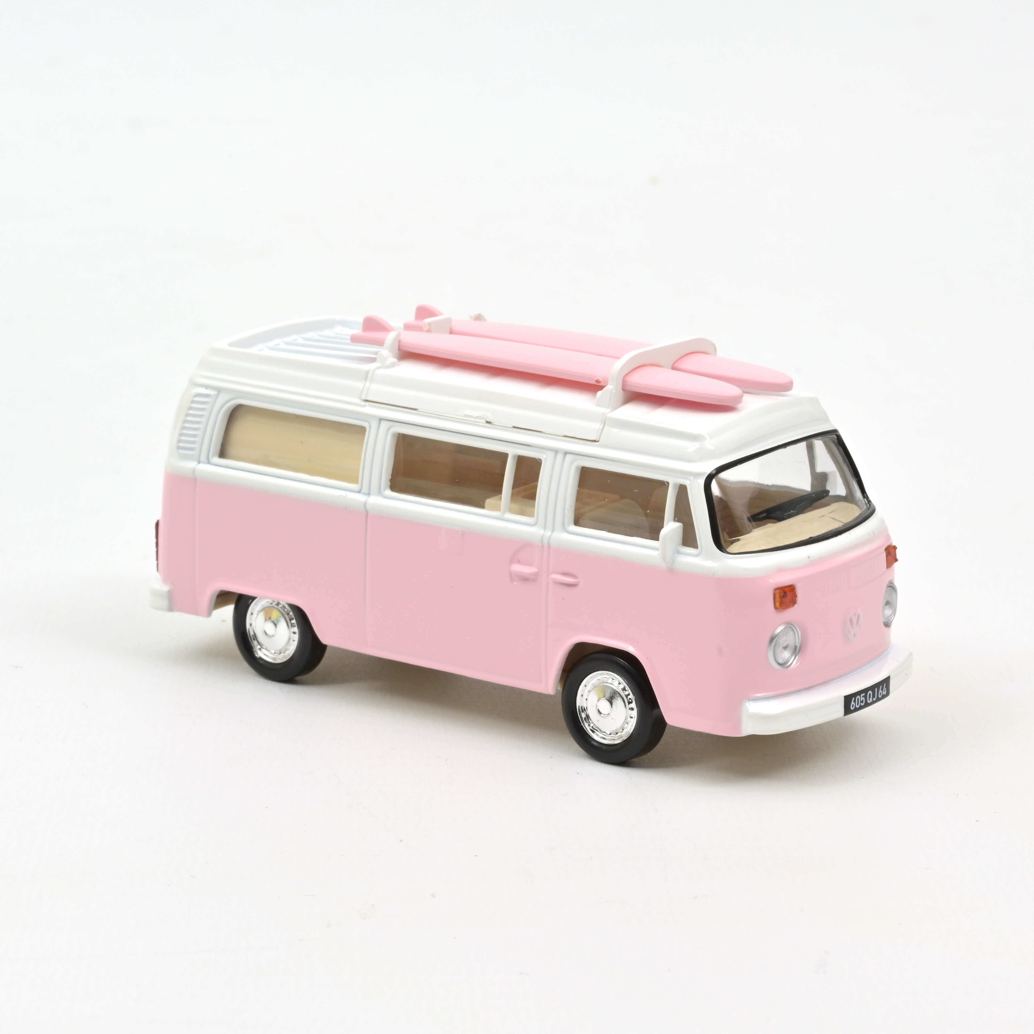 Norev 841102 JetCar: VW T2b Campingbus rosa/weiß