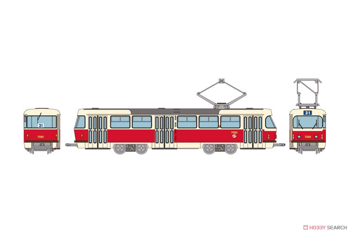 Tomytec 972238 DPP Straßenbahn Typ TatraT3