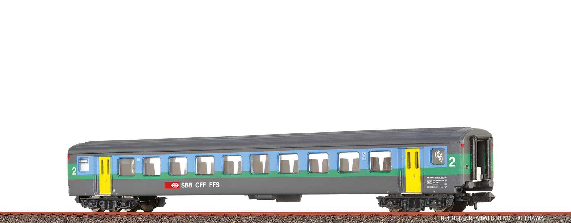 65242 SBB Einheitswagen EWII  B 2.Kl. Ep.4-5