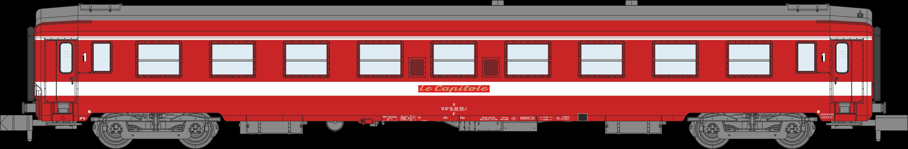 NW-156 SNCF Le Capitole Personenwagen-Set 3-tlg