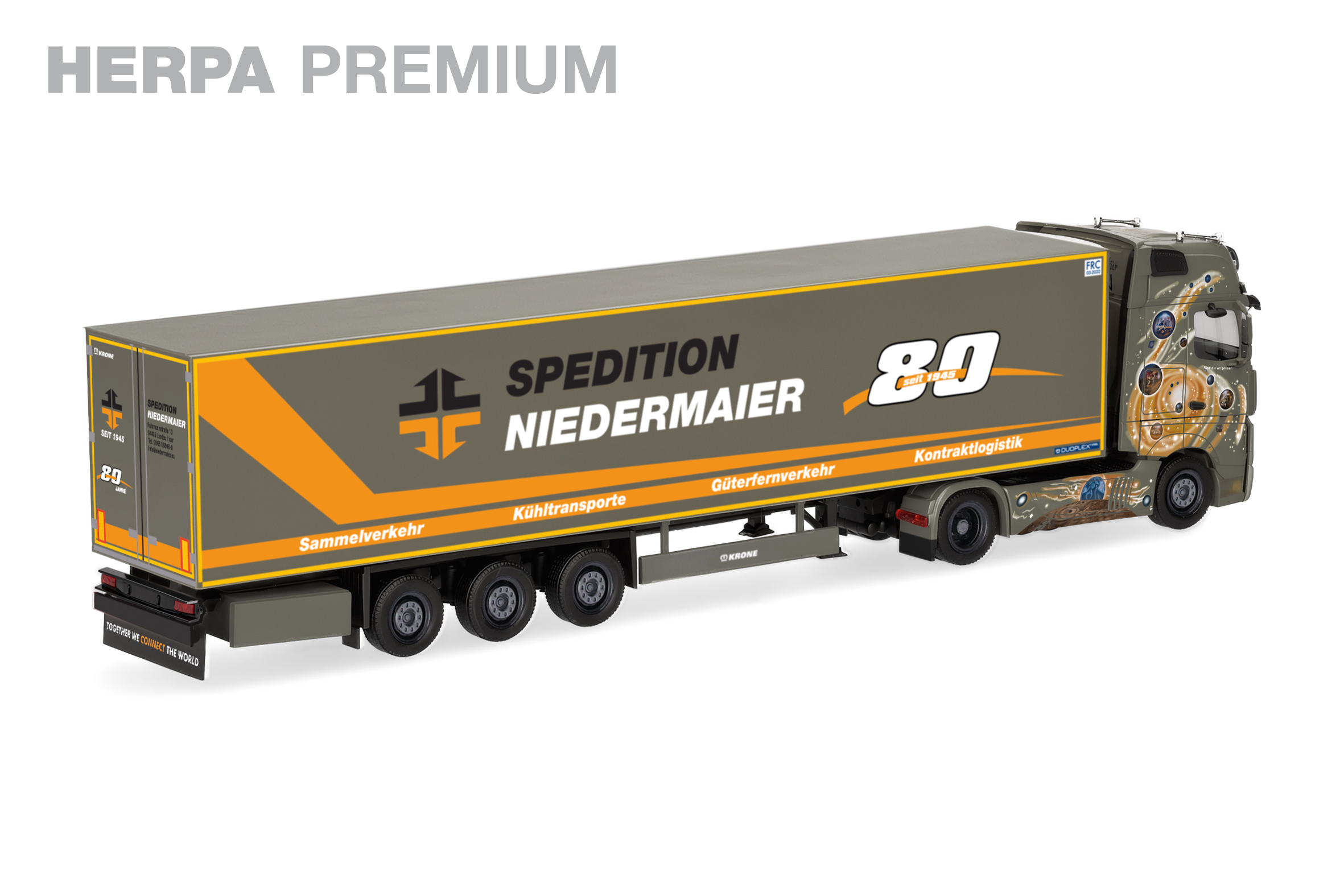 Herpa 952040 Premium: MB Actros L GS Kühl-KSZ Nieder.