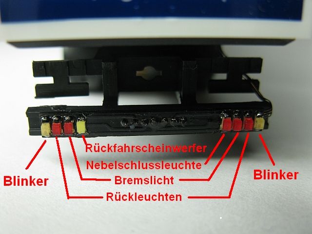 50086 Rückleuchtenträger H0 gemeinsame Anode