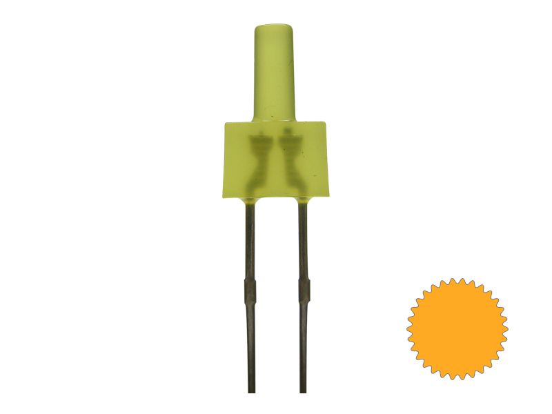50797 Tower LED lang 2mm gelb diffus blinkend
