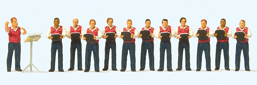 10599 Männergesangsverein. 12 Miniaturfiguren