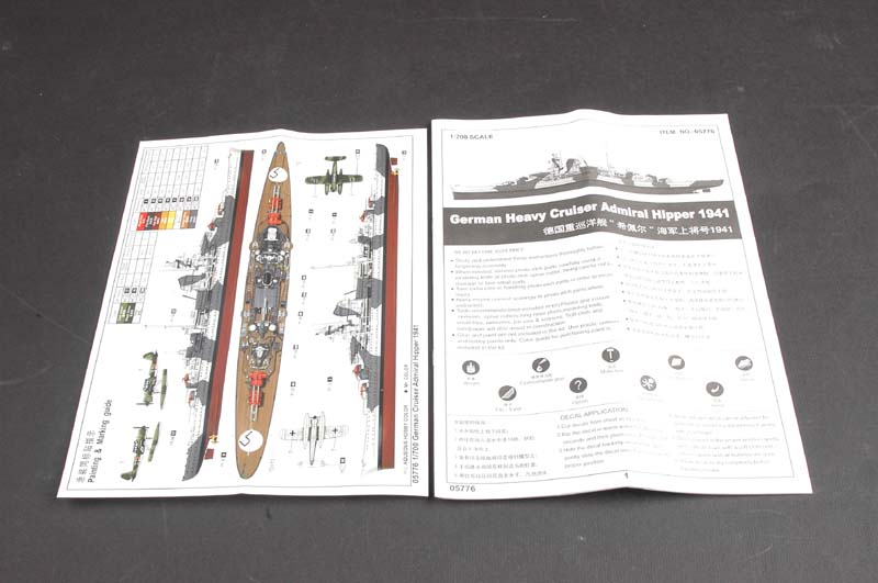 Trumpeter 755776 Kreuzer Admiral Hipper 1941