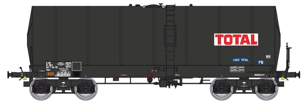 REE Modeles WB-655 SNCF Total Kesselwagen Ep.4/5