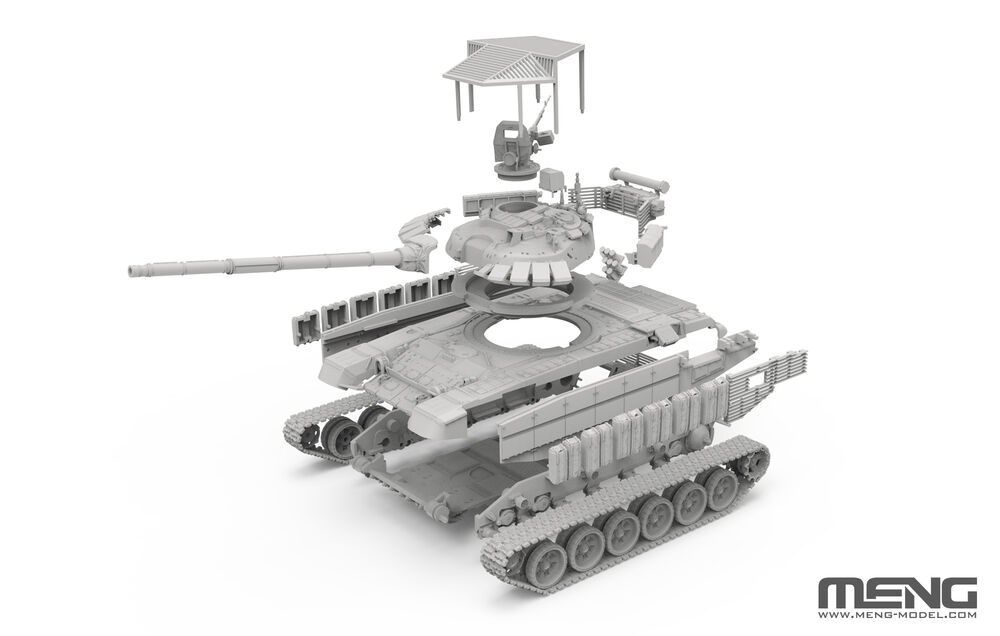 MENG 72-015 Russian Main Battle Tank T-72B3M w/Roof
