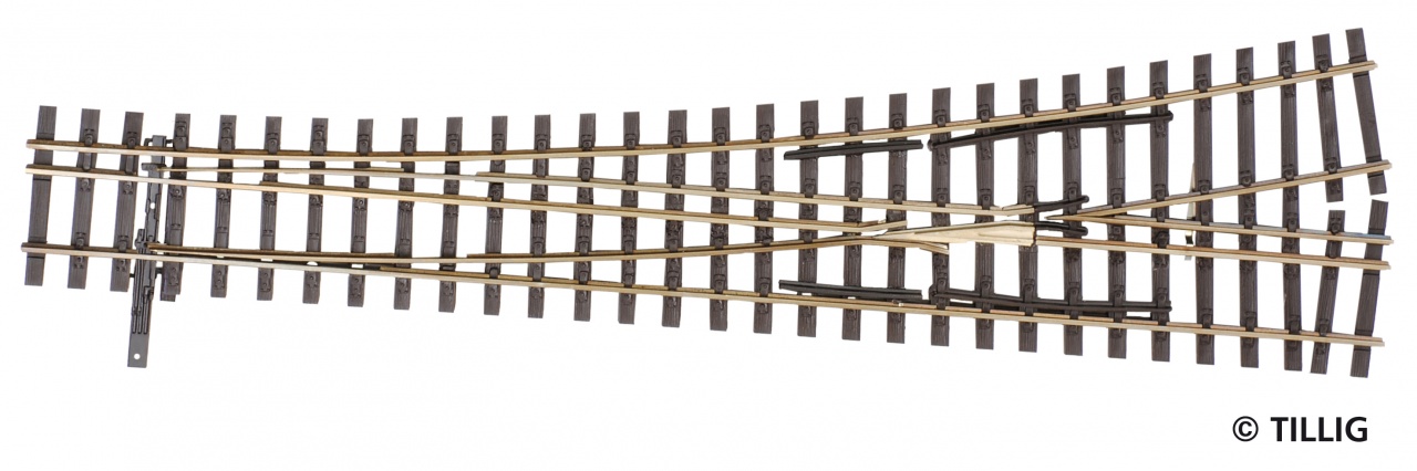 85198 Dreischie. Schmalspurw. li. 15°, L=228mm