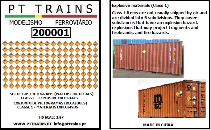PT200001 Set Wasserdecals Piktogramme explosive