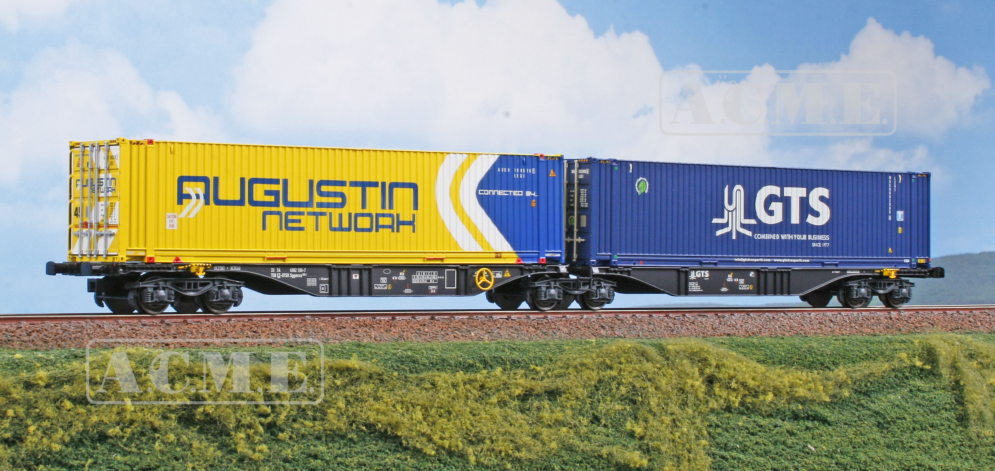 ACME 40498 GTS Rail Containerwagen Sggmrss 90 Ep.6