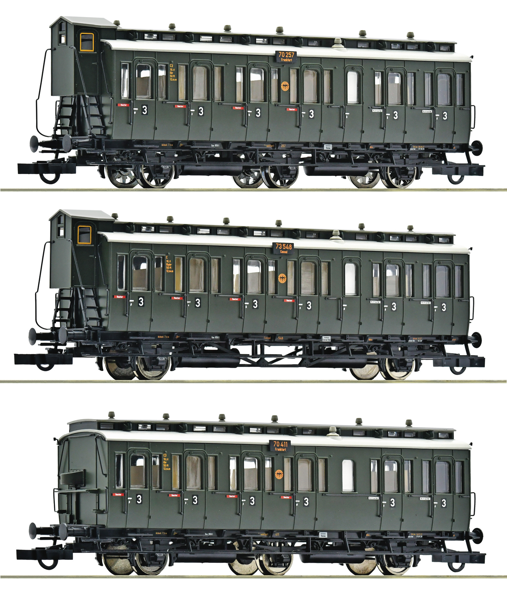 6200254 DRG Abteilwagen 3achs. Set 3tlg. Ep.2