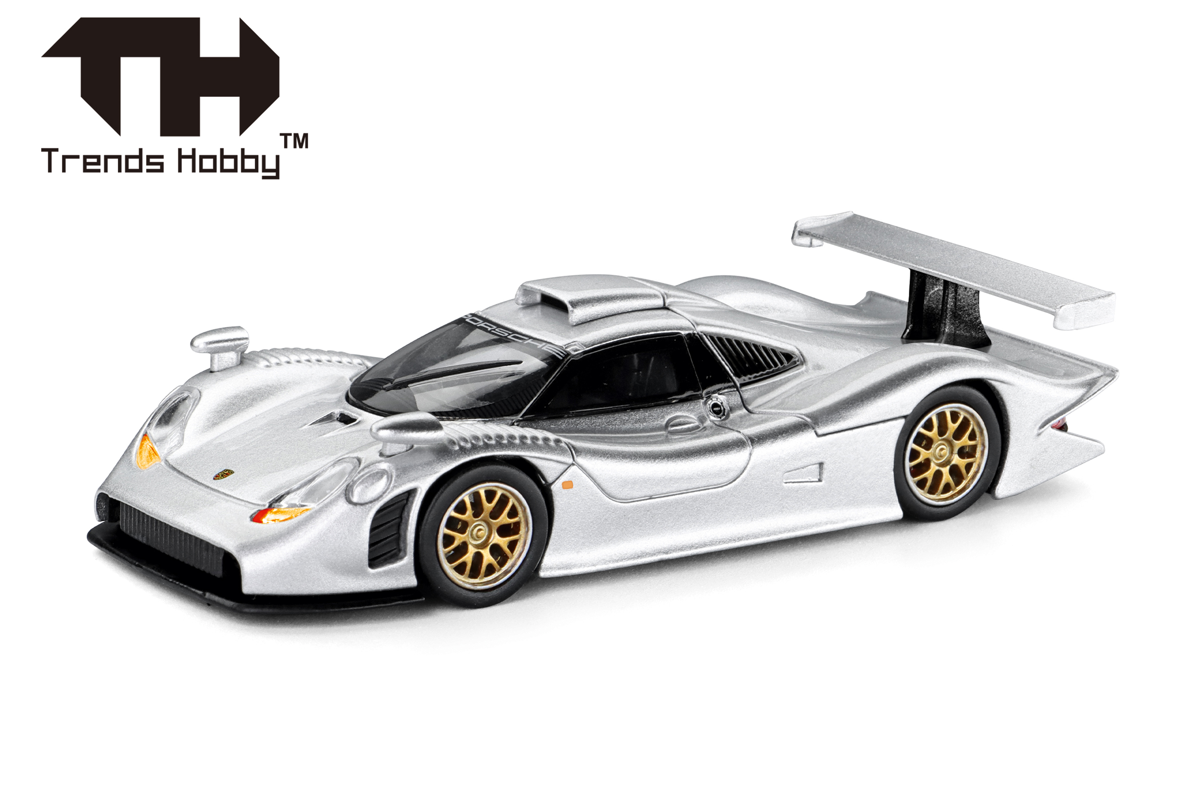 864TH000021 TrendsHobby: Porsche 911 GT1 silber