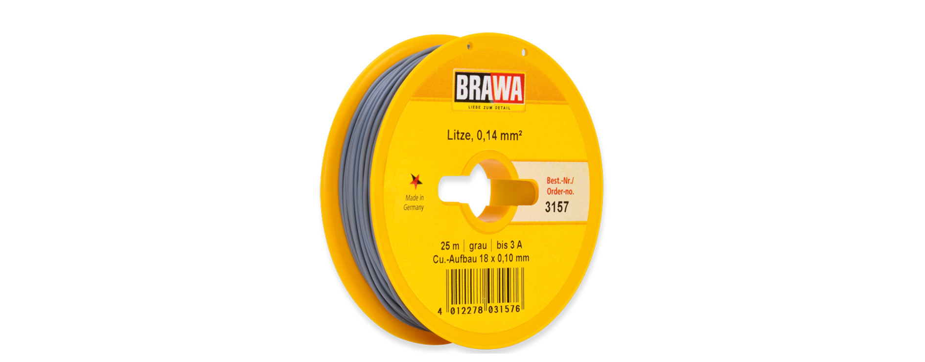 3157 Litze einadrig, grau 0,14 mm² 25 m