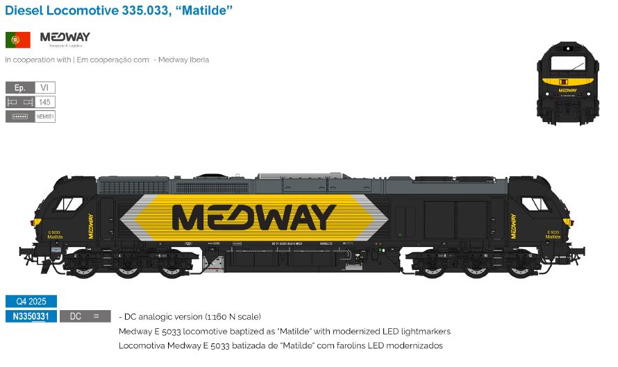 N3350331 Medway Diesellok Serie 335 Ep.6