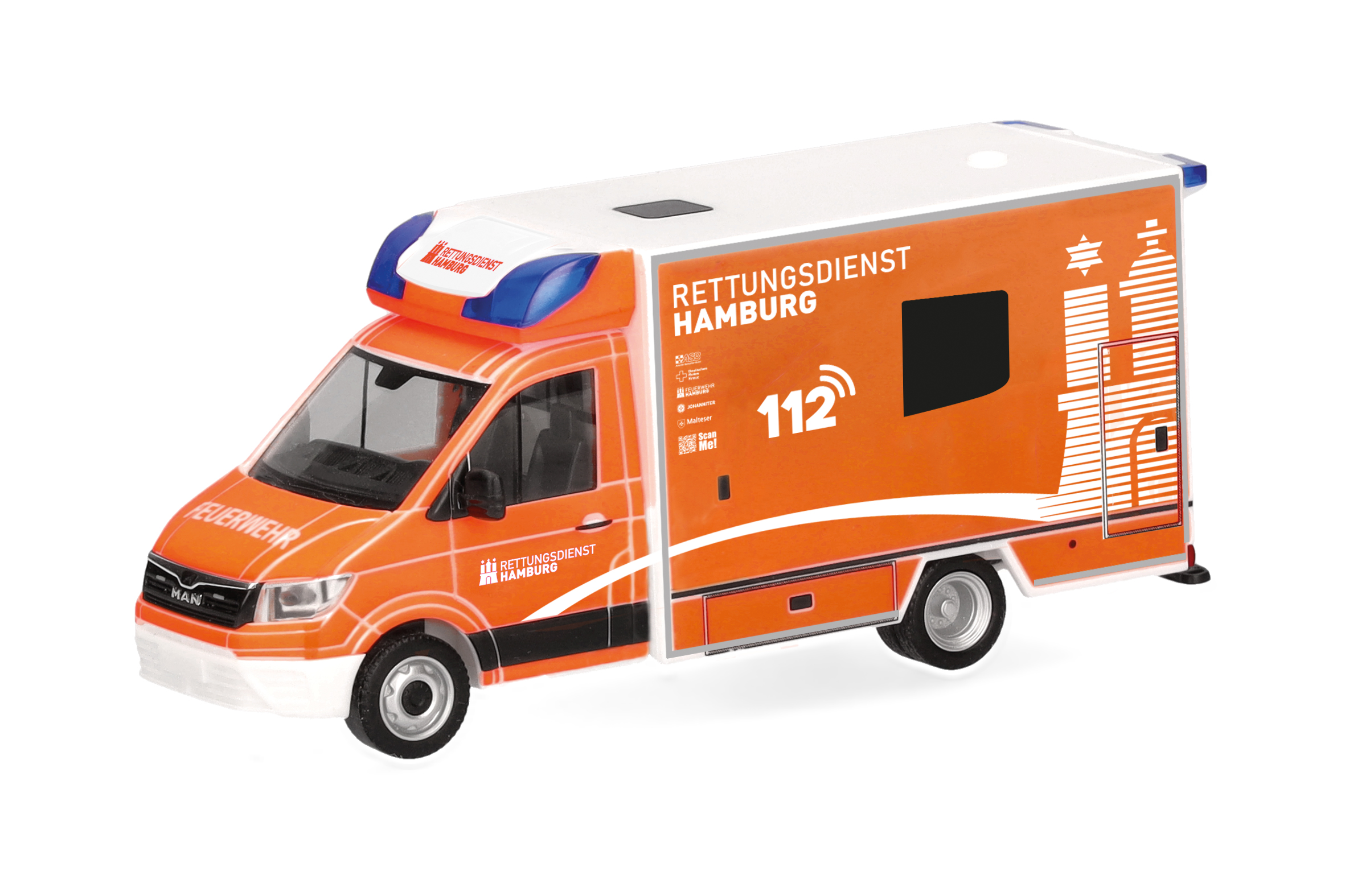099196 MAN TGE Fahrtec RTW FW Hamburg