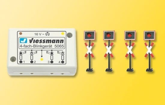5835 Andreaskreuze, 4 St. mit Blinkelektronik