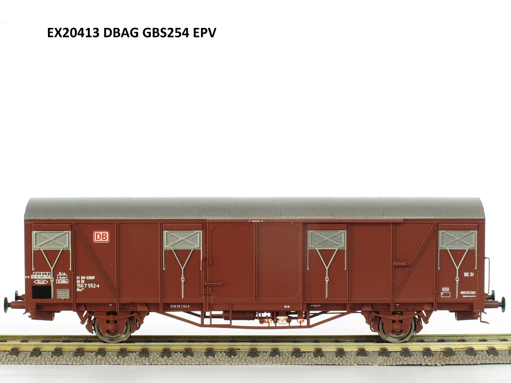 Exact-train 20413 DBAG gedeckter Güterwagen Gbs254 Ep.5