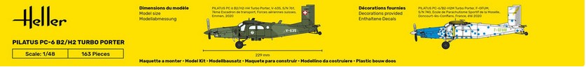 Heller 30410 PILATUS PC-6 B2/H2 Turbo Porter