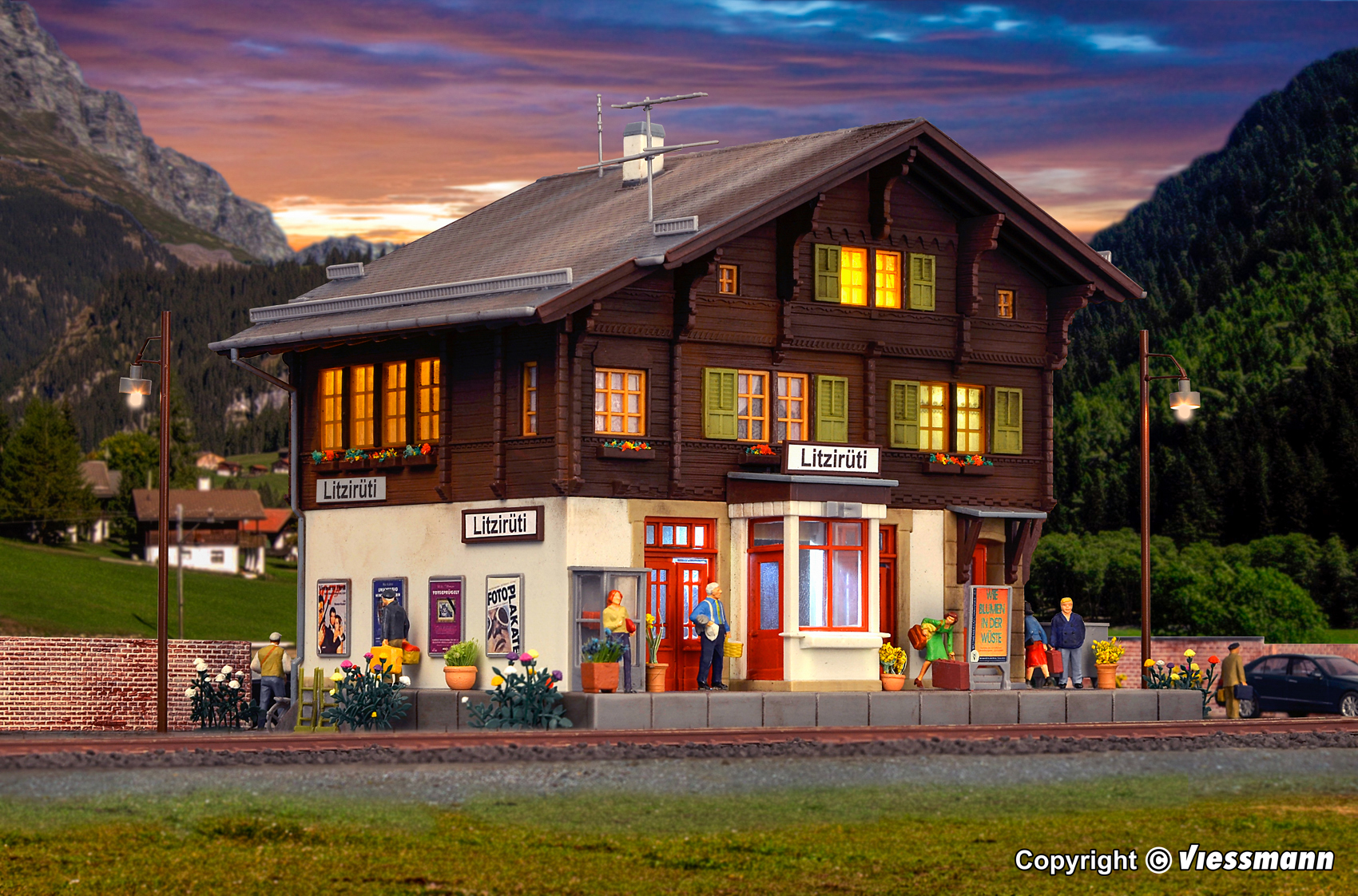 Kibri 39497 Bahnhof Litzirüti