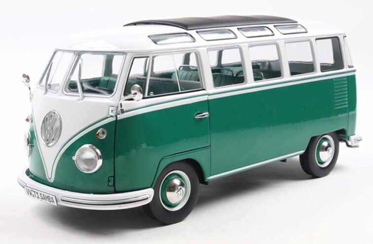 S1813403 VW T1/2b Samba-Bus grün/weiß