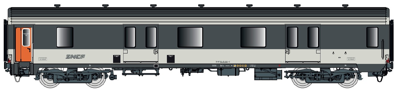31236 SNCF Cora Packwagen MC76 Dd2s Ep.4/5
