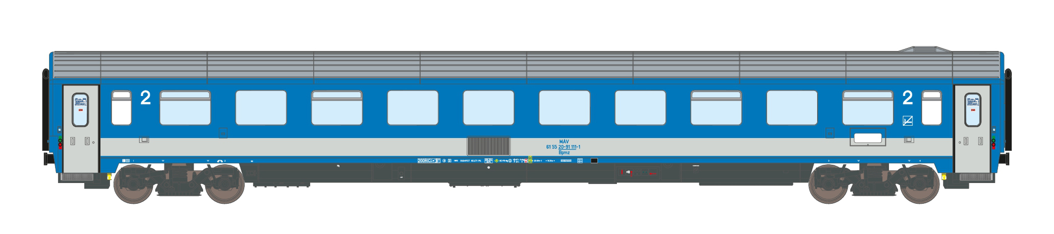 195571 MAV Personenwagen Bpmz20-91 EC25/24 Ep.5
