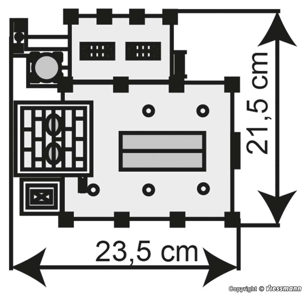 Kibri 39825 Braugebäude Feldschlösschen