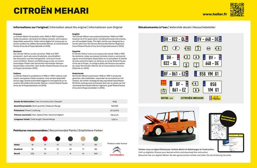 Heller 80760 Citroen Mehari