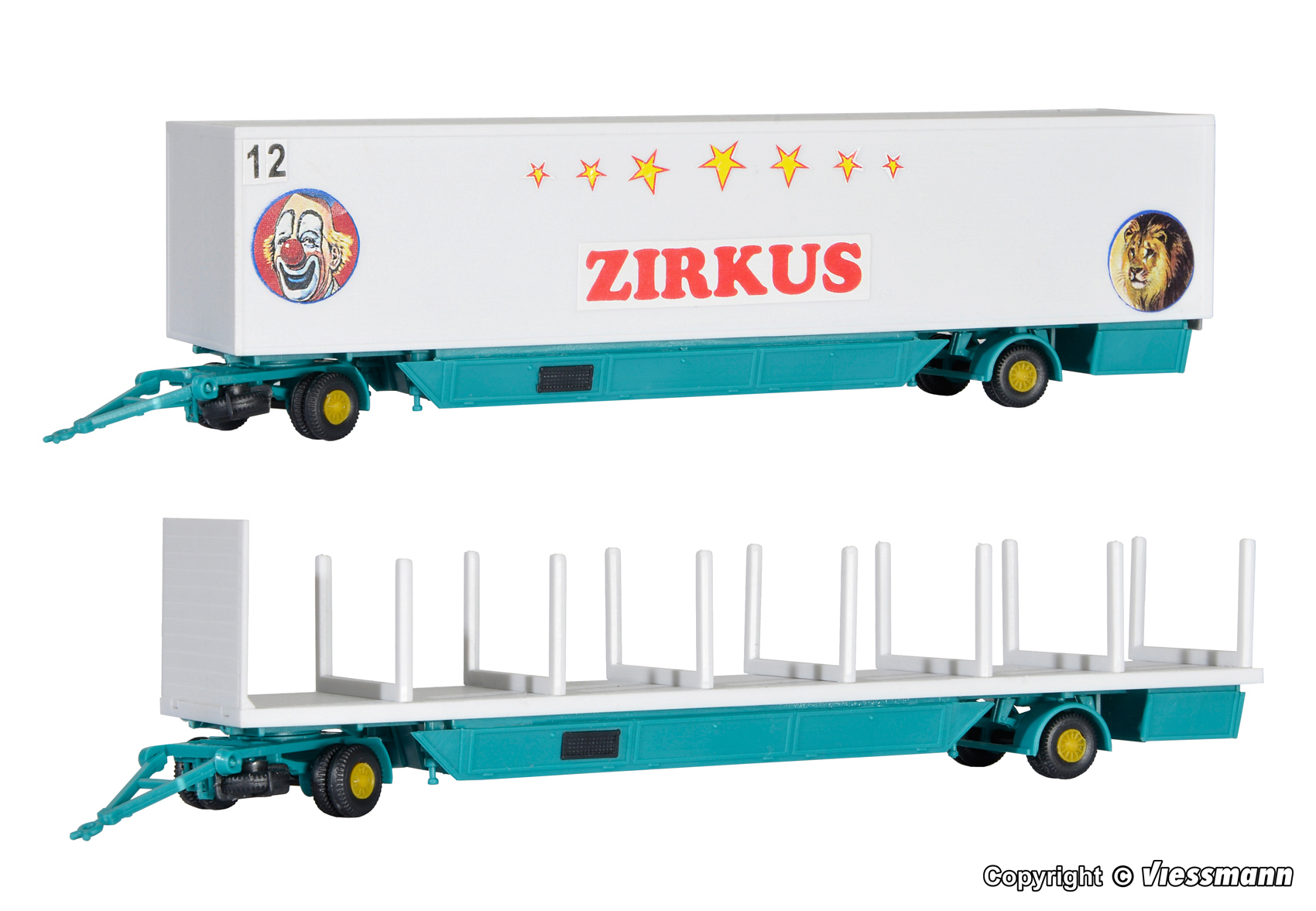 14658 Zeltstangen- u. Kofferanhänger Zirkus