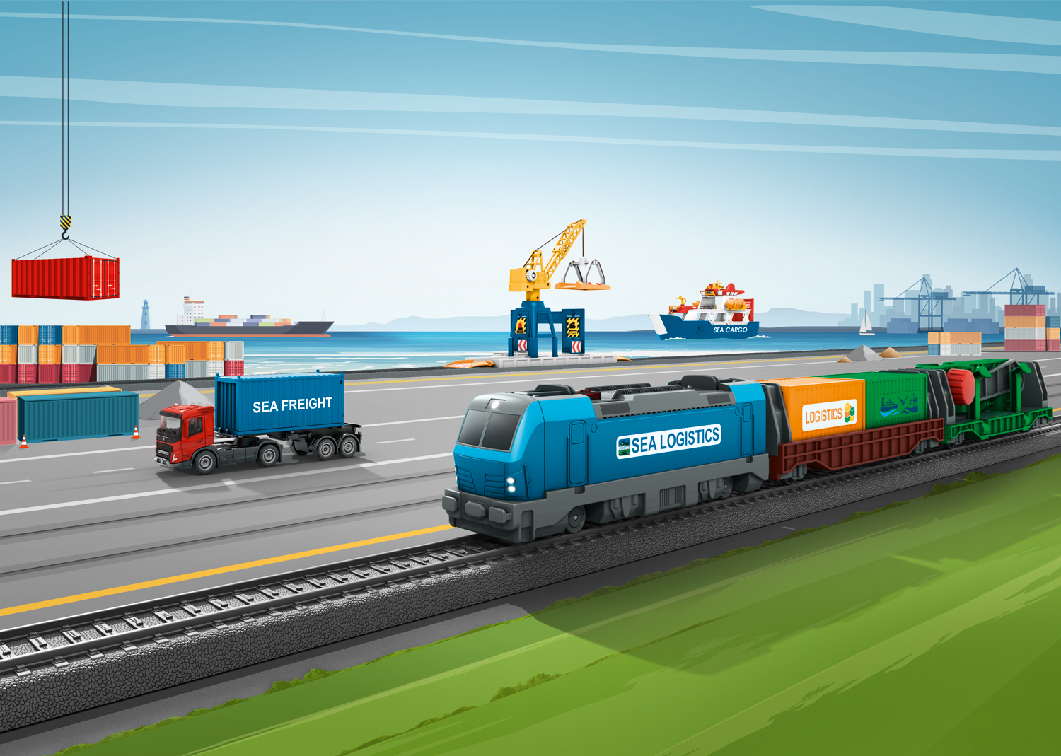 29349 my world Startpackung Containerlogistik