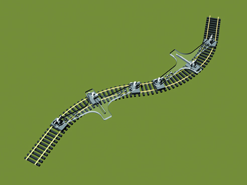 PFT-H0-01 Flexgleishalter Baugröße H0/00