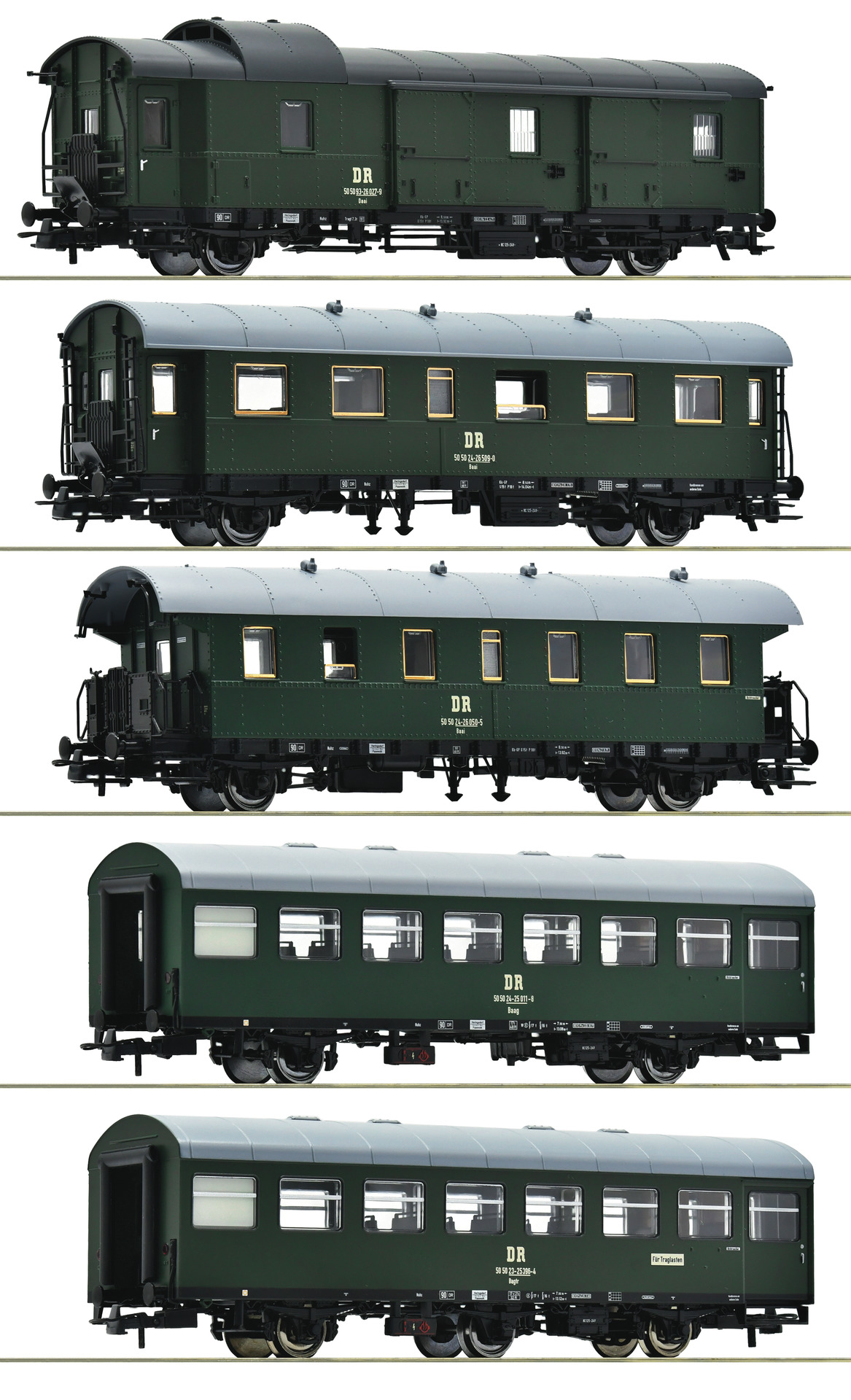 6200243 DR Personenzug 2/3-Achser Set 5tlg. Ep.4