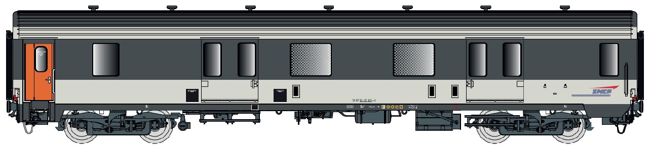 31233 SNCF Corail Packwagen MC76 Dd2 Ep.4/5
