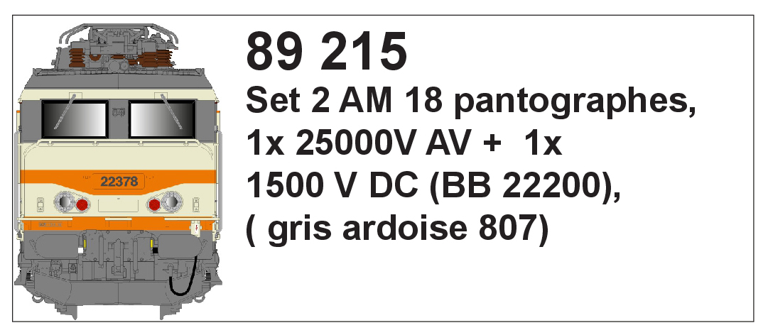 89215 Pantograph für Serie BB22200
