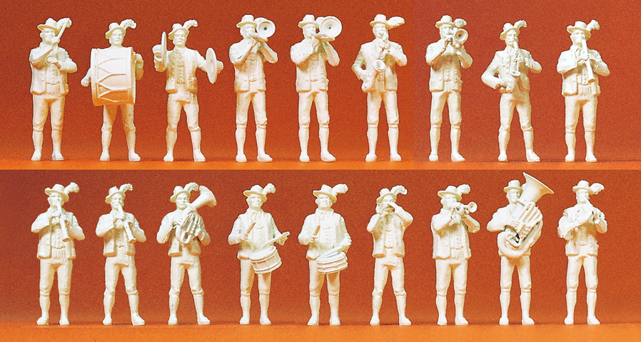Preiser 16353 Bayerische Volksmusik. 18 unbemalte