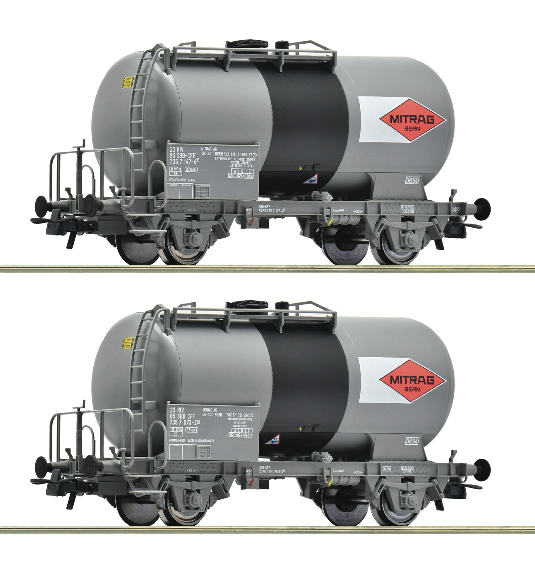 6600196 SBB Kesselwagen "MITRAG" Set 2tlg. Ep.5