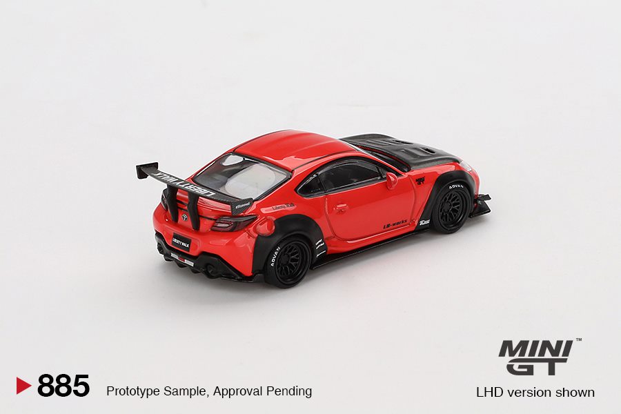 MiniGT MGT00885-L MiniGT: Toyota GR86 LB Nation rot