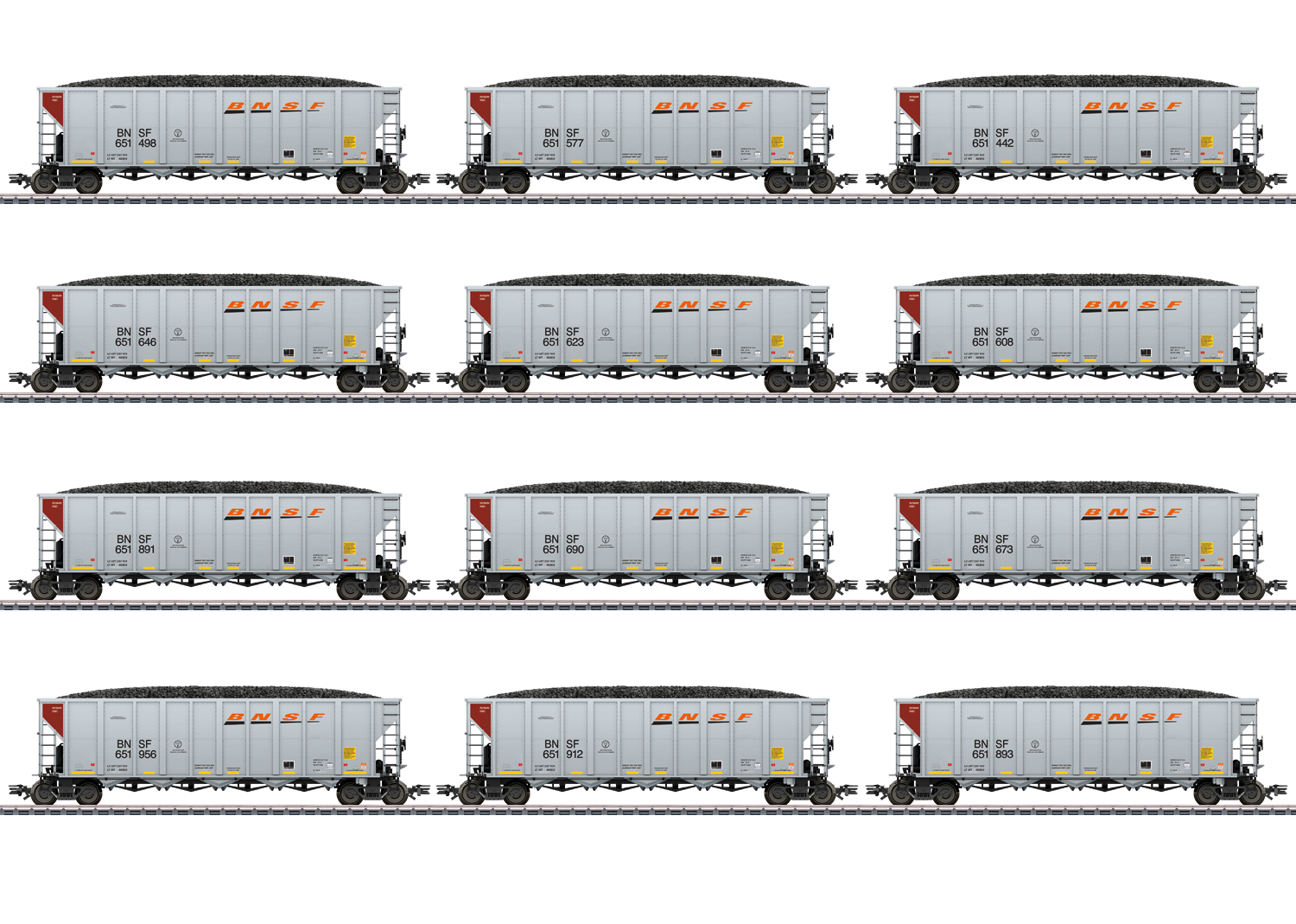 Märklin 45666 BNSF US Hopper Car-Set Ep.6