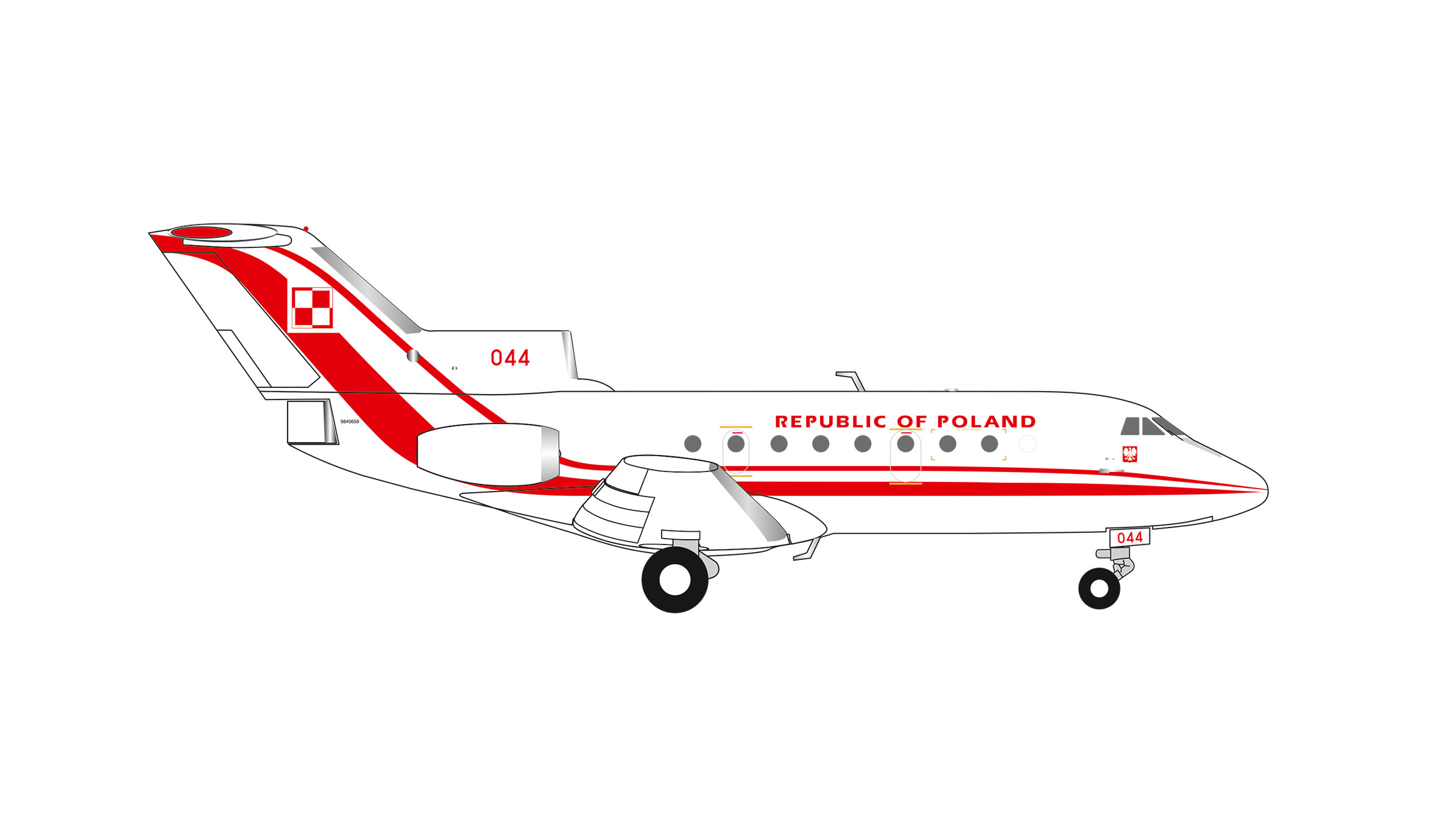 574235 Yakovlev Yak-40 Republic of Poland