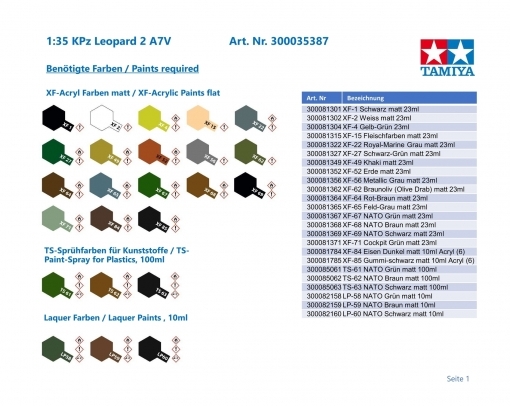 Tamiya 35387 Leopard 2 A7V