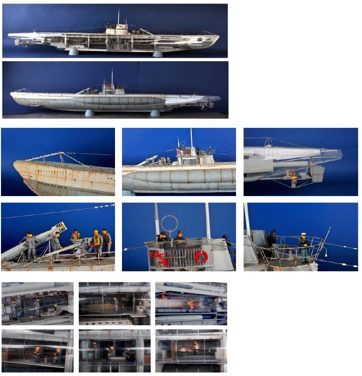 Trumpeter 756801 DKM U-Boat Type VIIC U-552 06801