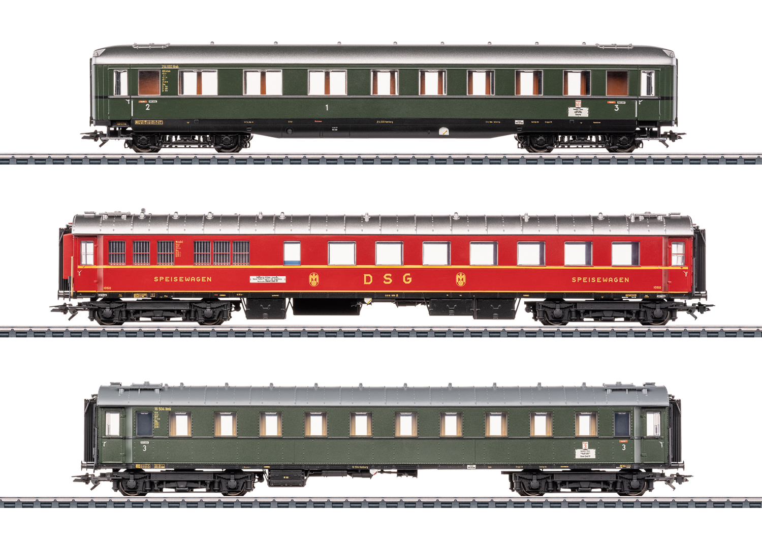 42533 DB Schnellzug-Set 2 "D74" 3-tlg. Ep.3