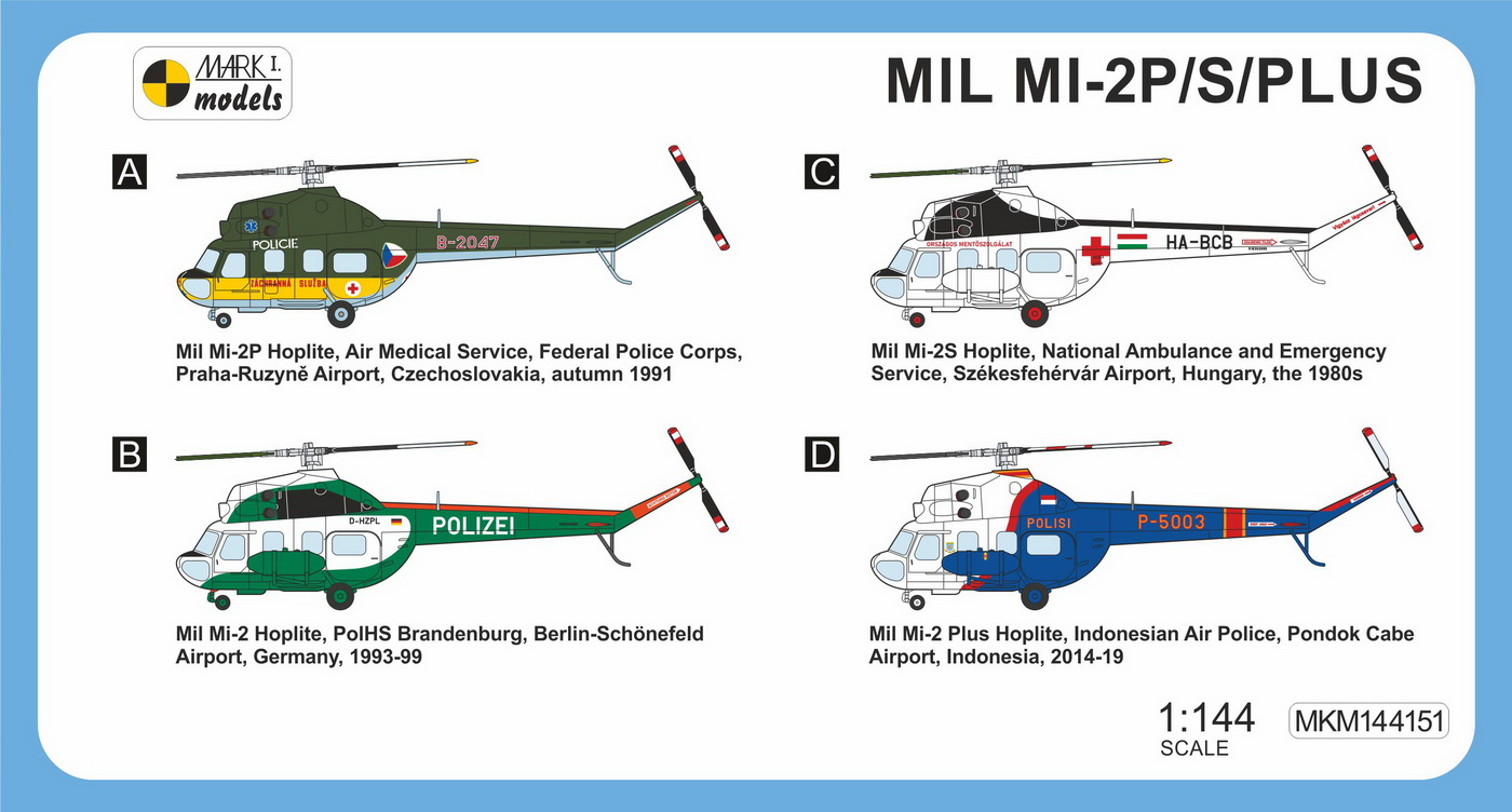 Mark 1 MKM144151 Mil Mi-2 Hoplite Police/Medical Service