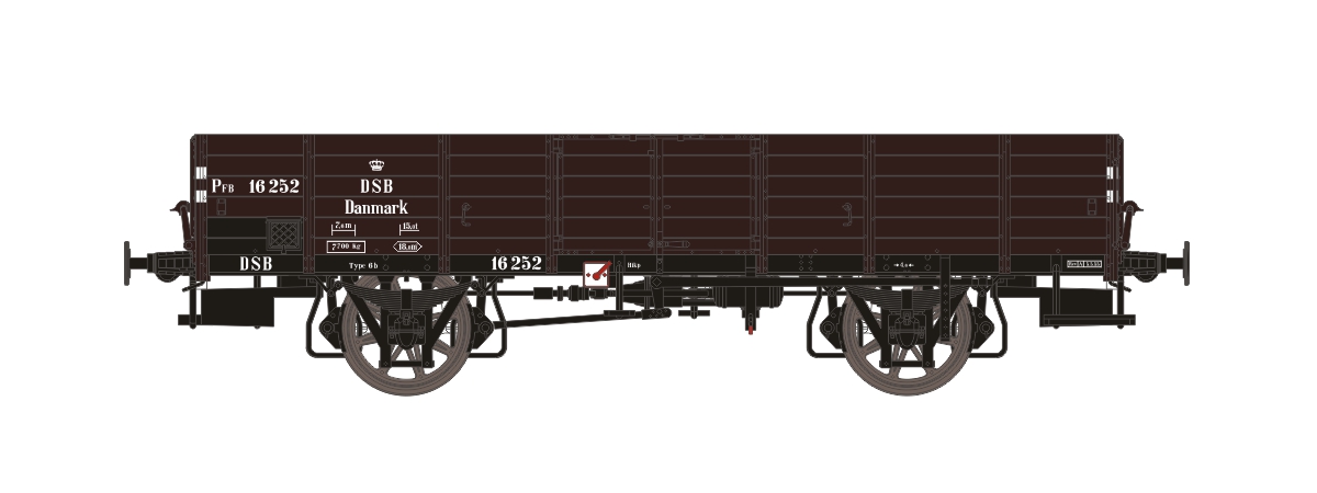 DK-873034 DSB offener GüterwagenPFB 16 252 Ep.3