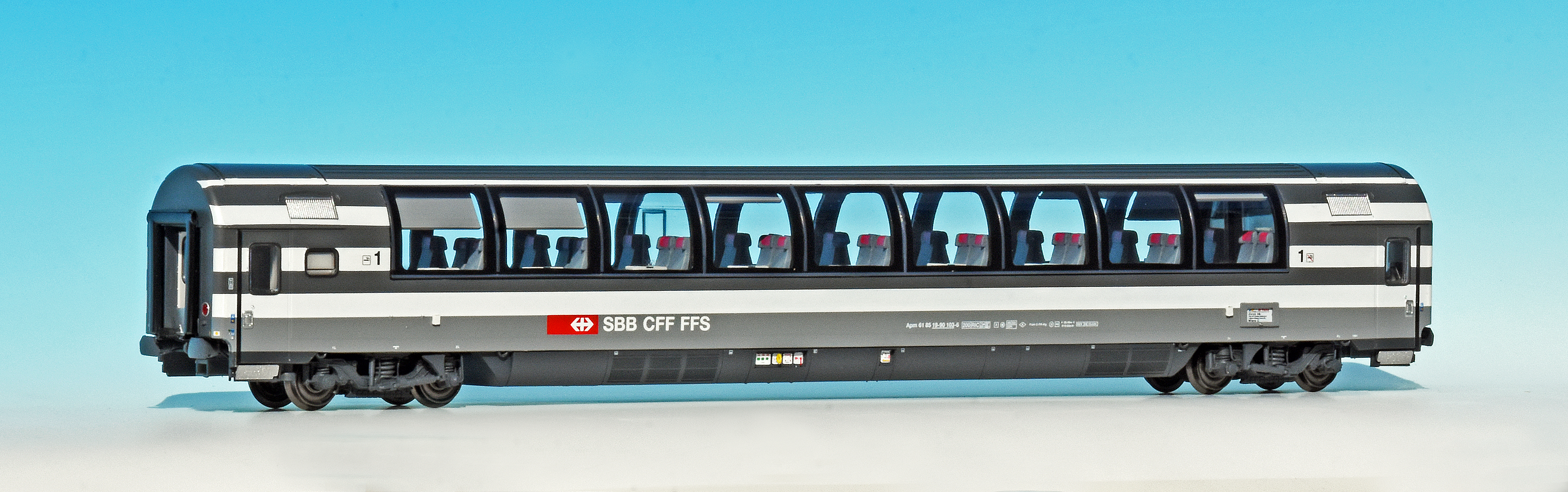 LS Models PI9708 SBB Reisezugwagen-Set EC51/56 4-tlg Ep.4