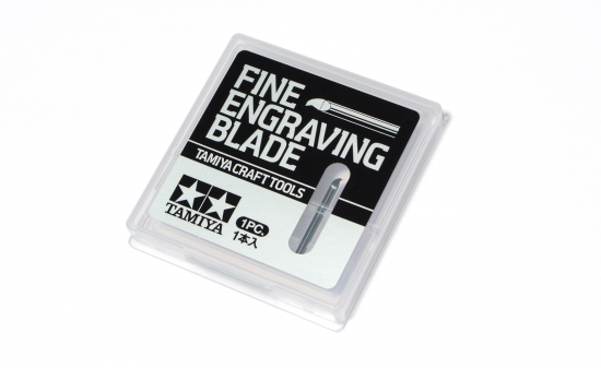 Tamiya 74135 Gravurklinge 0,1mm / 2mm Schaft / L.25mm
