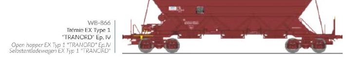 REE Modeles WB-866 SNCF Tranord Selbstentladewagen Ep.4