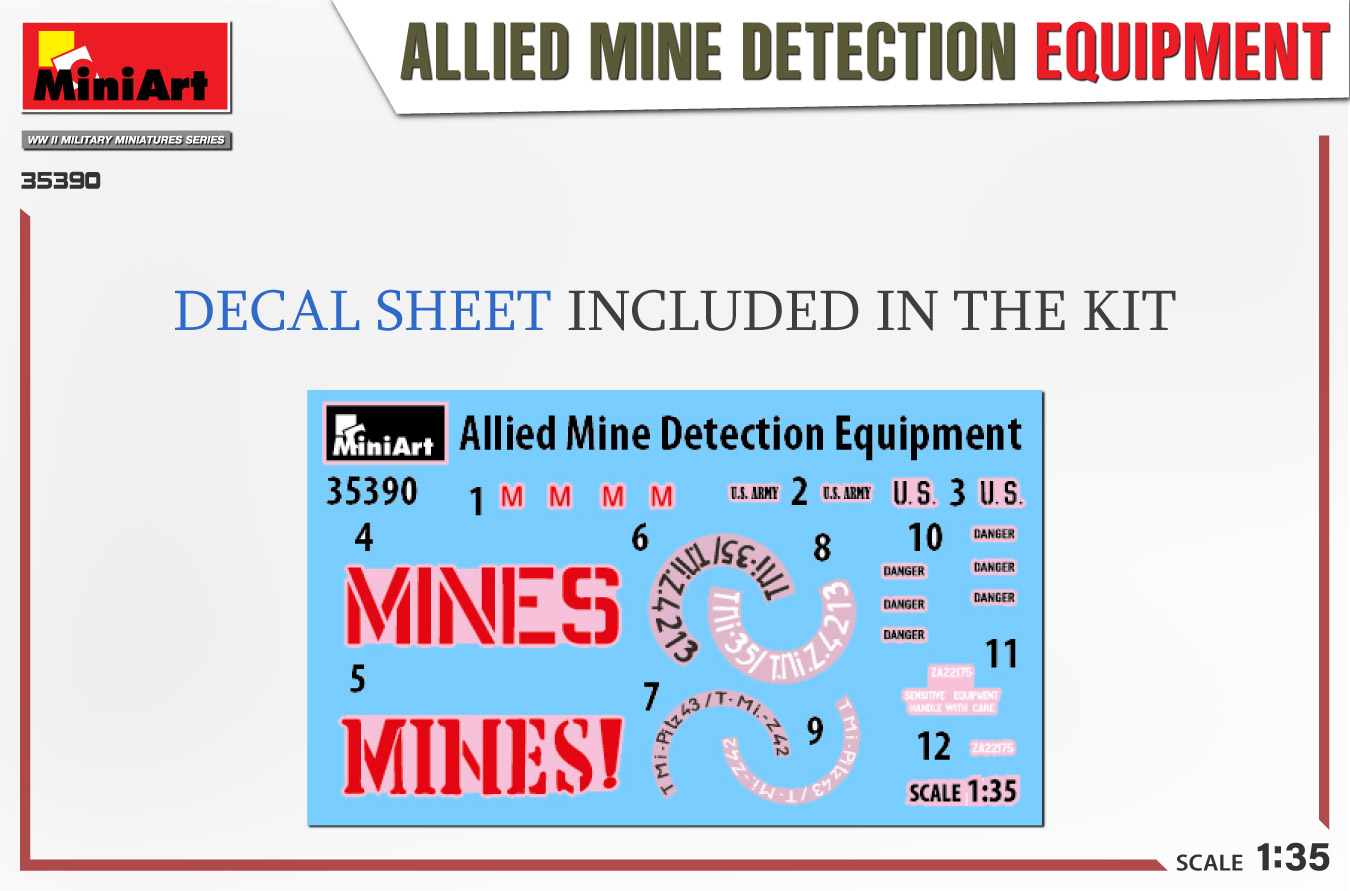 MiniArt 35390 Allied Mine Detection Equipment