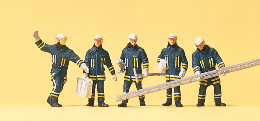 Preiser 10484 Feuerwehrmänner in moderner Einsatz-