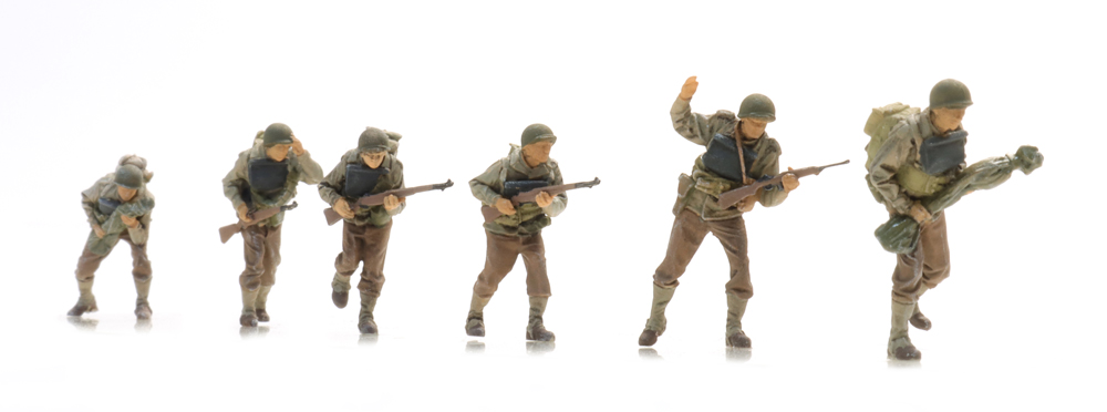 5720015 US D-Day Infanterie stürmt den Strand (